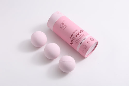 Romancy Magnesium Bath Bombs Rose 3 Pack – Rose, Jasmine & Vanilla Bath Bombs for Relaxation, Stress Relief & Self Care Spa Gifts for Women and Men