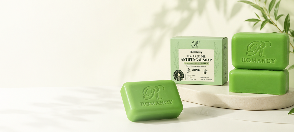 Romancy wellness collection banner featuring premium bath, skincare, and self-care essentials